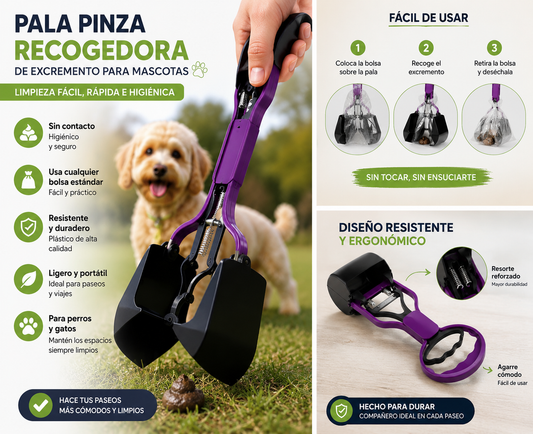 Pala Pinza Recogedora Excremento
